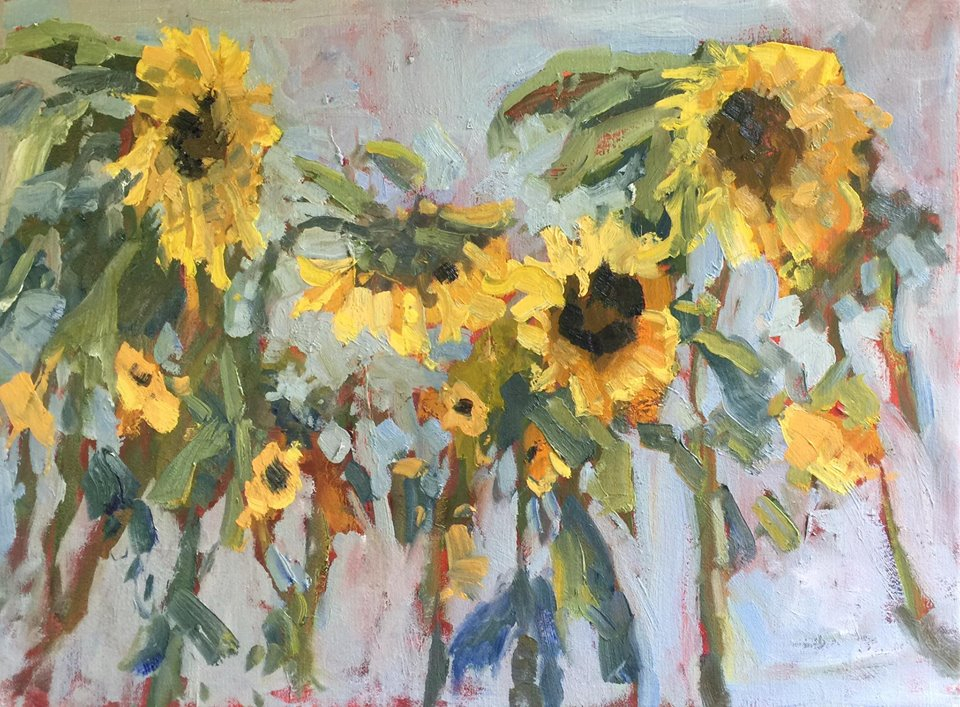Thomas Bradshaw Sunflower Painting