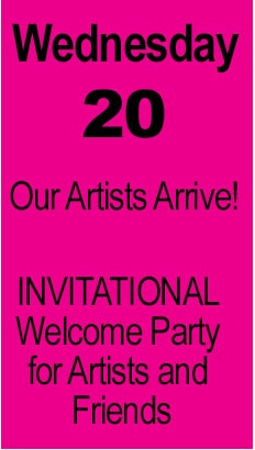 Wednesday, April 20, 2022 Our Artists Arrive! & INVITATIONAL Welcome Party for Artists and Friends of Coastal VA