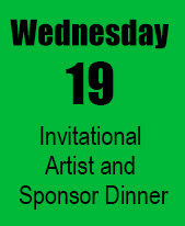 Wednesday, April 19 - Invitational Artist and Sponsor Dinner