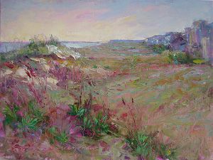 Karen Lee Crenshaw Morning Colors 9x12 oil on linen panel med size