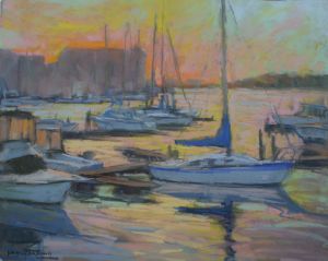 Maria Reardon - Sunrise 16x20 Pastel Maria Reardon