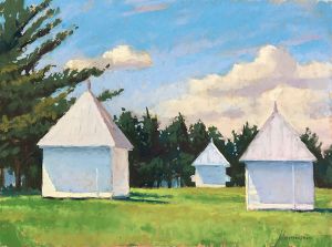 Greg Johannesen, Three Outs, plein air painting