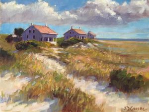 Joanne Geisel Watching the Shoals 11x14 plein air painting