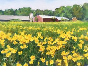 Elisabeth Rhoades - Happy Dance plein air painting