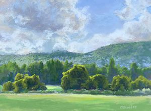 Elisabeth Rhoades - Sun Kissed Plein Air painting