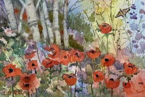 Catherine Hillis - Telluride,Pacific Ave Poppies