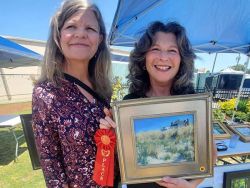 Elizabeth Rhoades wins 2nd place in 2022 Coastal VA Plein Air show