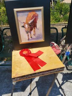 2nd place Zoo painting by artist Maria Reardon