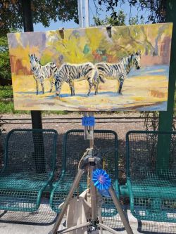 1st place Zoo painting by artist Maria Reardon
