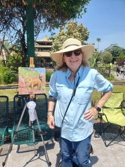 Artist Karen Spaulding took home 3rd place from the Virginia Zoo