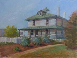 2022-Crenshaw-Cecile's-Summer-Home-11x14-oil-on-linen-panel