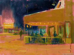 Doug Clarke | Midnight Diners | Coastal VA Plein Air 2023